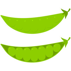 Pea vector set isolated on a white background.