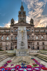 Fototapeta na wymiar Glasgow City Chambers, the city of Glasgow in Scotland, United Kingdom