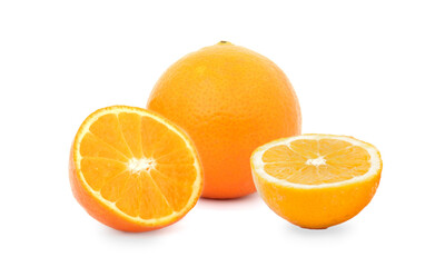 orange fruit isolated on white
