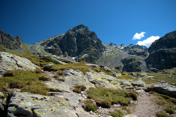 Bergpanorama während der 5 Seen Wanderung auf dem Pizol in der Schweiz 7.8.2020