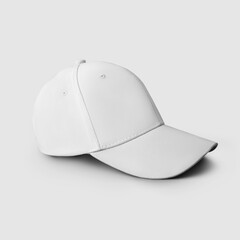 White blank sports cap mockup, for design and pattern presentation.