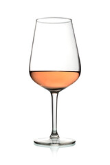 glass of rosé wine