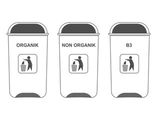 Trash cans with the trash type category