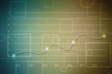 Futuristic raise arrow chart digital transformation abstract technology background. Big data and business growth currency stock and investment economy