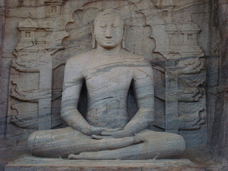 Sri Lanka ancient carved buddha