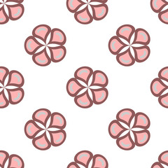 Floral seamless vector pattern