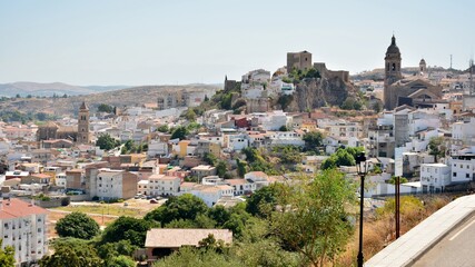 Obraz premium Vista panorámica de la ciudad de Loja, Granada, España