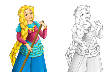 cartoon sketch fairy tale character illustration