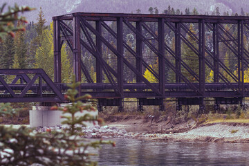 alte Eisenbahnbrücke, Canmore, Alberta