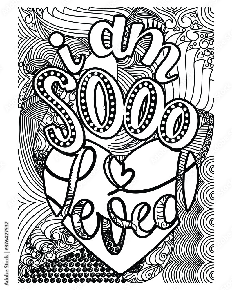 Wall mural motivational quotes coloring book pages.inspirational quotes coloring