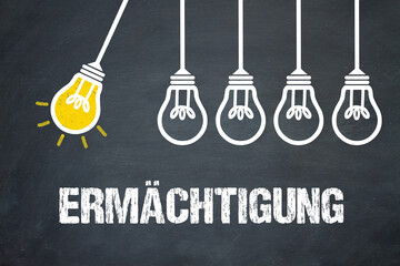 Fototapeta premium Ermächtigung