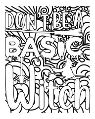 Obraz premium Halloween coloring book pages design.