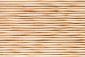 Uncolored larch boards, close-up background photo