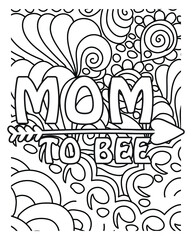 pregnancy coloring book page design.