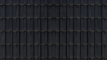 Seamless black anthracite top view tile roof / noun texture background © Corri Seizinger