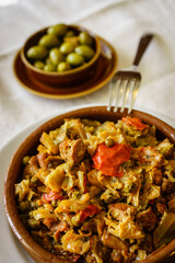 sopas mallorquinas, celler de Randa, Mallorca,Islas Baleares,Spain.