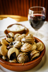 caracoles a la mallorquina,celler de Randa,llucmajor, Mallorca,Islas Baleares,Spain.