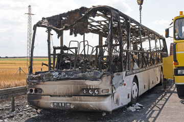 Burned Bus Coach