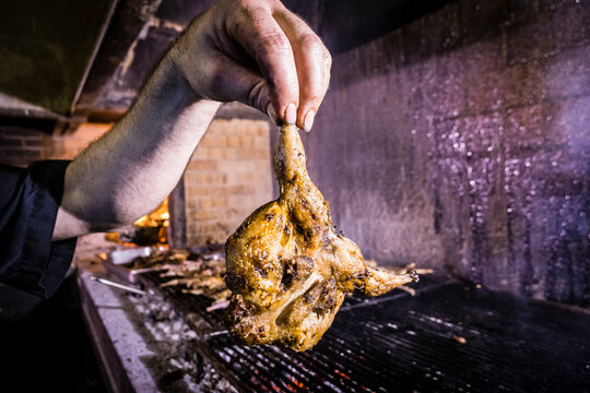 codornices asadas, Es Cruce, Mallorca,Islas Baleares,Spain.