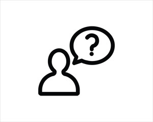 question mark icon vector