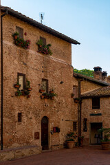 Altstadt von Certaldo in der Toskana in Italien 