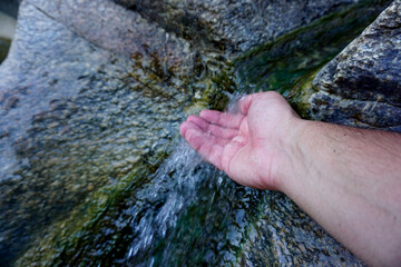 Tasyaran Valley natural park in Usak Turkey water worn out rocks in millions of years