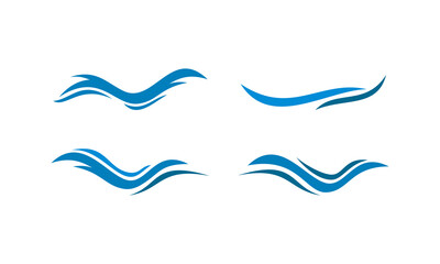 set template water vector logo
