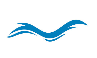 water wave icon vector