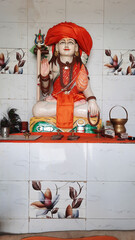 Hindu God Gorakhnath idol in temple
