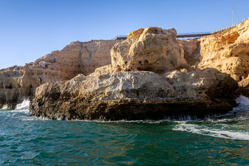 Algarve destination region, cliffs and Sete Vales Suspensos meaning Seven hanging valleys, trekking...