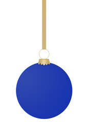 Ball for the Christmas tree on white background