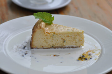 cheese cake, passion fruit cheese cake