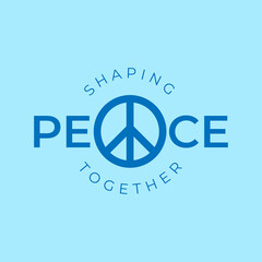 Design for celebrating international day of peace. happy world peace day greeting.