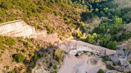 Malpasset Dam who broke in 1959 - Frejus, Var, France