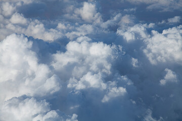 飛行機から撮影した雲