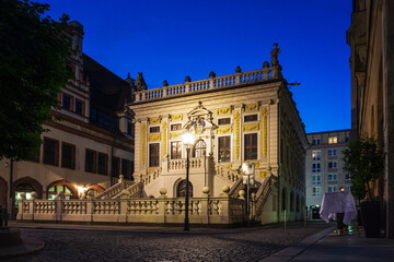 LEIPZIG, GERMANY - July 21, 2017: The Old Stock Exchange in Leipzig, Germany