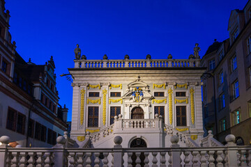LEIPZIG, GERMANY - July 21, 2017: The Old Stock Exchange in Leipzig, Germany