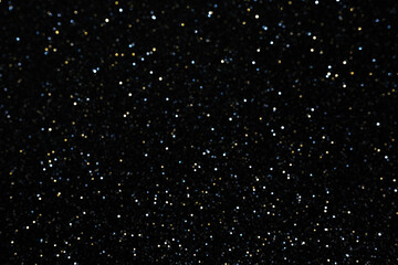 Dark abstract background with bokeh lights. Texture