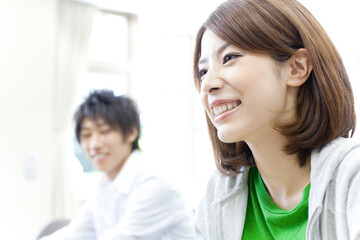 Fototapeta premium Student korzystający z komputera