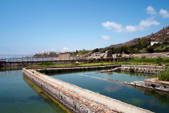 The ancient Roman Tiberius fish farm, Sperlonga, Lazio