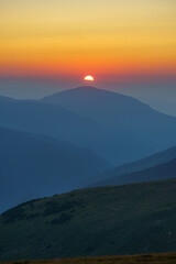 Sunrise in the mountains