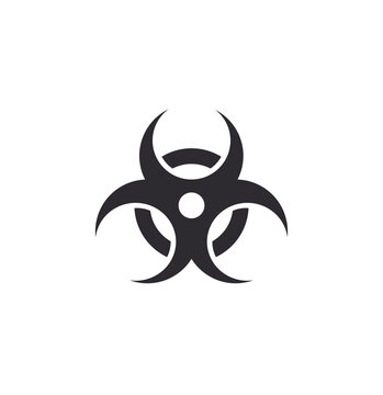 Biohazard symbol. Biohazard icon. Contamination sign. Biohazard protection. Danger warning icon. Biological weapons. Danger of infection. Viral danger. Increased toxicity. Toxic waste. Alert sign.