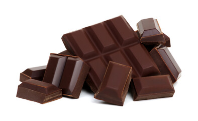 Chocolate isolated on white