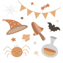Naklejka premium illustration halloween