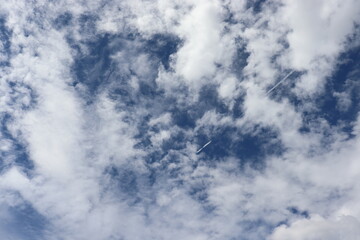 とても綺麗な青空と雲