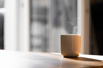 Tee, Kaffee Tasse mit Dampf