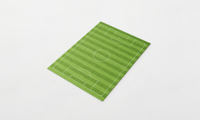 遠近法のライトグリーンのサッカーコート。 © goleiro35