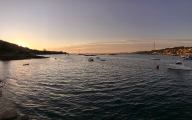 Sunset on the sea side