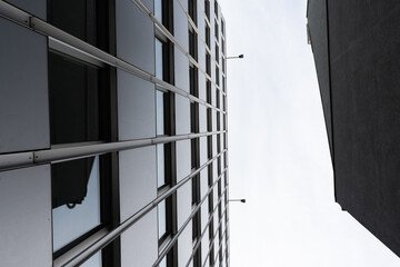 
details of a modern architecture in the city center