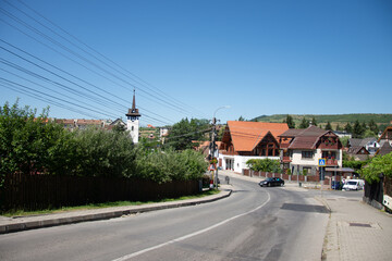 Sovata road to the city center , Romania 2020, 